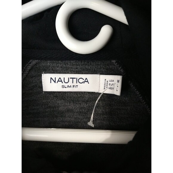 Nautica Men's M Slim Fit Hoodie Full Zip/Snap Close LS Pocket Jacket - Picture 2 of 8